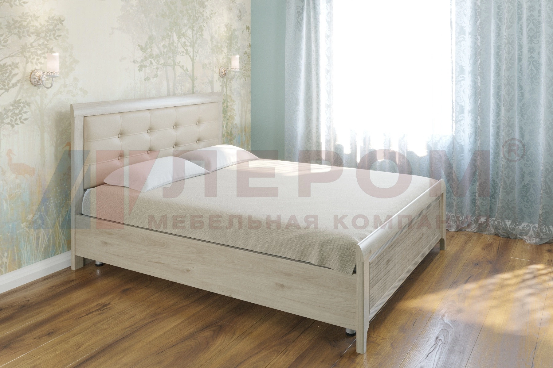 Карина Кровать с Мягким Изголовьем КР-2034 (1,8х2,0)